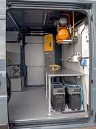 04_The Ecoflow power station and compressor on the Ducato’s bulkhead